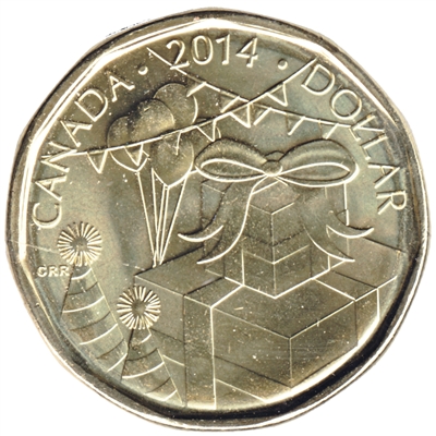 2014 Canada Birthday Dollar Brilliant Uncirculated (MS-63)