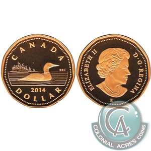2014 Canada Loon Dollar Silver Proof (No Tax)