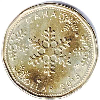 2015 Christmas Canada Dollar Brilliant Uncirculated (MS-63)