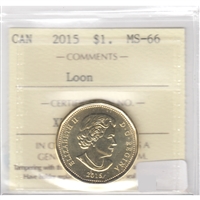 2015 Canada Loon Dollar ICCS Certified MS-66