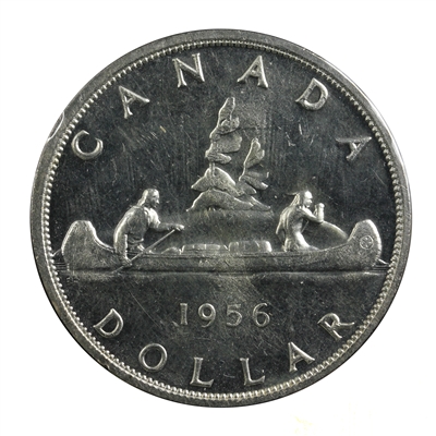 1956 Canada Dollar Uncirculated (MS-60) Cameo $