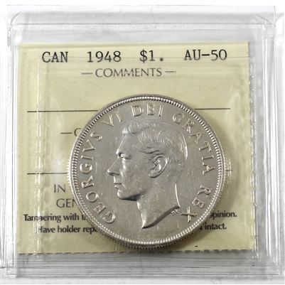 1948 Canada Dollar ICCS Certified AU-50 (XXN 350)