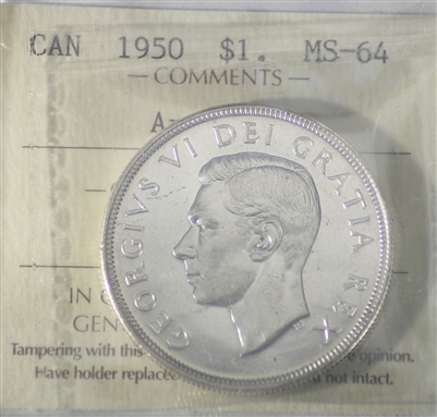 1950 Arnprior Dollar ICCS Certified MS-64 (XUM 064)