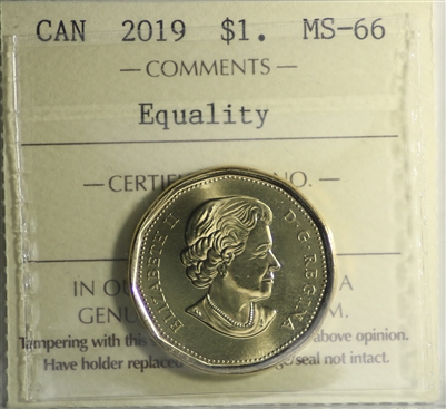 2019 Equality Canada Loon Dollar ICCS Certified MS-66