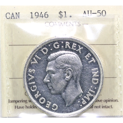 1946 SWL Canada Dollar ICCS Certified AU-50