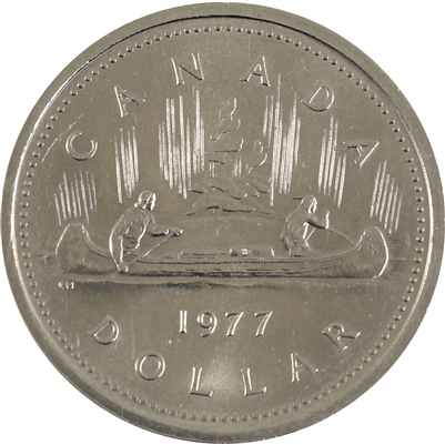 1977 Var. 3 Det. Jewel SWL Canada Nickel Dollar AU-UNC (AU-55)