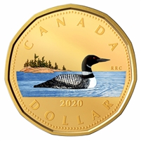 2020 Coloured Canada $1 Loon Silver Proof (No Tax)