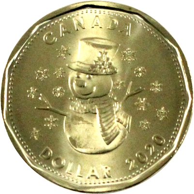 2020 Christmas Canada Dollar Brilliant Uncirculated (MS-63)