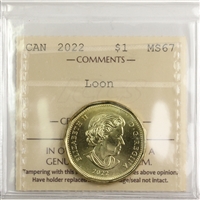 2022 Canada Loon Dollar ICCS Certified MS-67