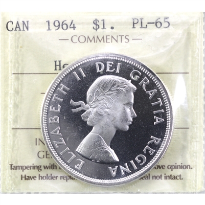 1964 Canada Dollar ICCS Certified PL-65