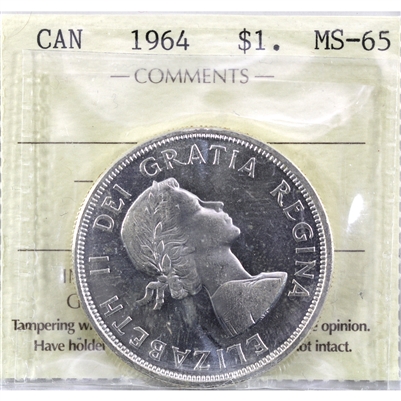 1964 Canada Dollar ICCS Certified MS-65 (XHK 952)