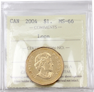 2004 Canada Loon Dollar ICCS Certified MS-66