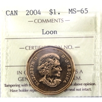 2004 Canada Loon Dollar ICCS Certified MS-65