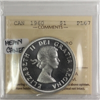 1960 Canada Dollar ICCS Certified PL-67 Heavy Cameo (XXQ 512)