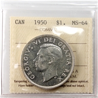 1950 Canada Dollar ICCS Certified MS-64