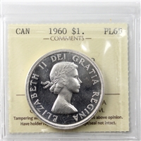 1960 Canada Dollar ICCS Certified PL-65 Heavy Cameo