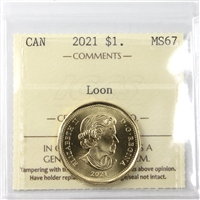2021 Canada Loon Dollar ICCS Certified MS-67