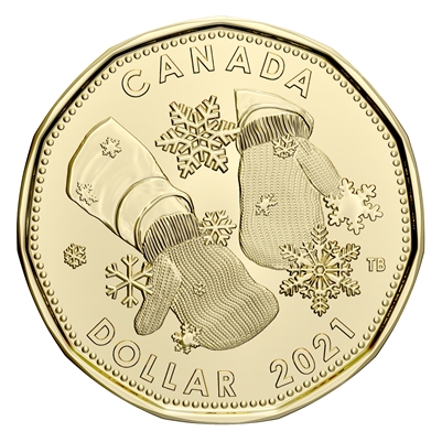 2021 Christmas Canada Dollar Brilliant Uncirculated (MS-63)