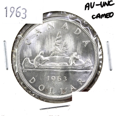 1963 Canada Dollar AU-UNC Cameo (AU-55)