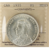 1935 Canada Dollar ICCS Certified MS-65 (XXG 021)