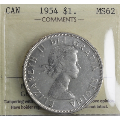 1954 SWL Canada Dollar ICCS Certified MS-62