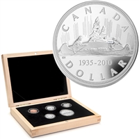 2010 Canada's Voyageur Dollar Anniversary Limited Edition 5-coin Proof Set