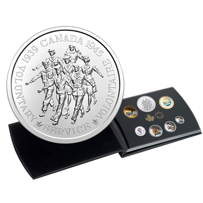 2020 Pure Silver Coloured 6-Coin Set with Medallion