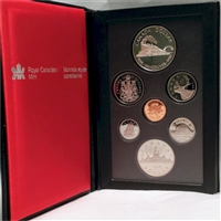 1986 Canada First Trans-Canada Train Proof Double Dollar Set