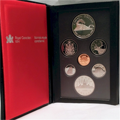 1986 Canada First Trans-Canada Train Proof Double Dollar Set