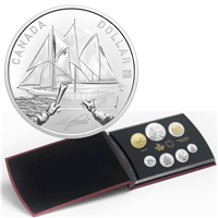 2021 Canada Special Edition 100th Anniversary of Bluenose Silver Dollar Set