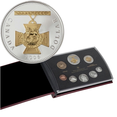 2006 Canada Proof Double Dollar Set with Gold Plated Silver Dollar