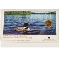 2005 Canada Loon Dollar First Day Cover