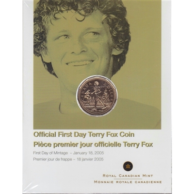 2005 Canada Terry Fox First Day Cover.