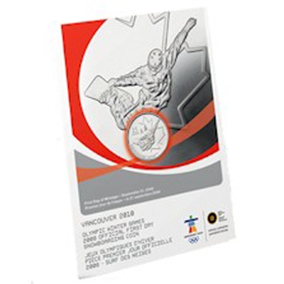 2008 Canada 25-cent Snowboarding Olympic First Day Cover