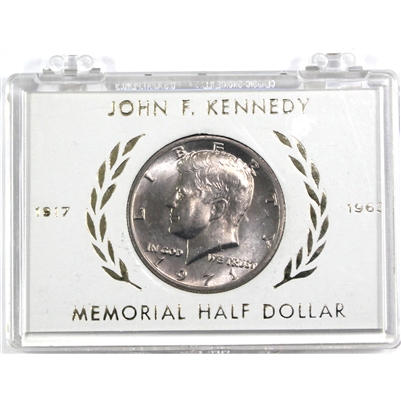 1971 USA Kennedy Half Dollar in Vintage Case (Case may be lightly scuffed)