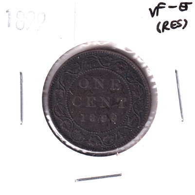 1899 Canada 1-cent VF-EF (VF-30) Scratched, corrosion, or impaired