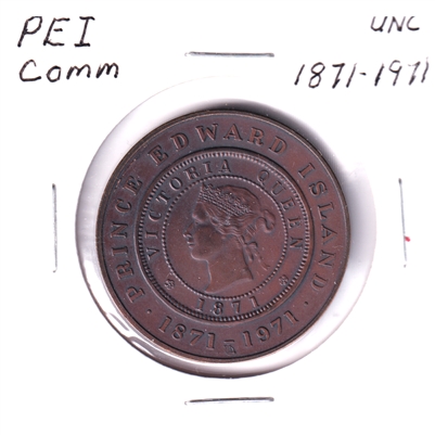 1871-1971 Prince Edward Island 1-cent Commemorative Medallion, Uncirculated