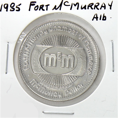 1985 Fort McMurray, AB, McMurray Dollar Trade Token: Alberta Summer Games