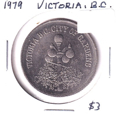 1979 Victoria, BC, Trade Dollar Token: Hatley Castle