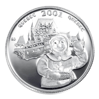 2001 50-cent Festivals of Canada - Carnaval de Quebec Sterling Silver