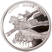 2002 50-cent Festivals of Canada - Calgary Stampede Sterling Silver