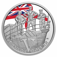 2020 Canada $1 Navy Proof Silver Dollar in Square Capsule (No Tax)