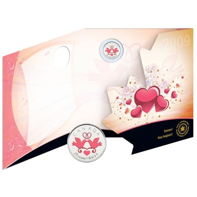 2009 Canada Share The Love Wedding Greeting Card with 25 Cent