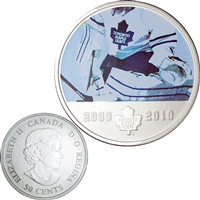2010 Canada 50-cent Toronto Maple Leafs On-Ice-Action NHL Coin