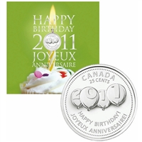 2011 Canada Birthday 7-coin Gift Set with struck 25ct
