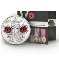 2010 Remembrance Day Collector Card with coloured Poppy 25ct