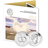 2012 Canada Wedding 6-coin Gift Set with struck 25ct.