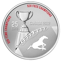 2012 Canada 25-cent Calgary Stampeders CFL - Coin and Stamp Set.