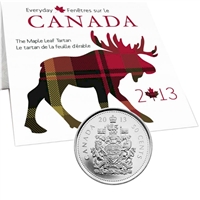 2013 Canada 50-cent The Maple Leaf Tartan with Tartan Swatch