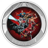 2018 Canada 25-cent Lenticular The Justice League 3D Coin with Trading Cards